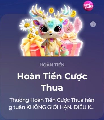 Khuyến mãi hoàn tiền cược thua